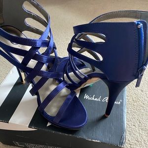 Strappy high heels